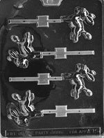 Donkey Lollipop Chocolate Mold (4 Cavities)