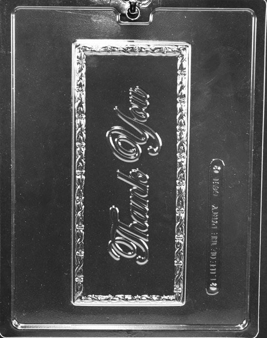 Thank You Script Chocolate Bar Mold