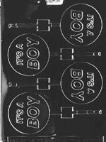 It's A Boy Lollipop Chocolate Mold