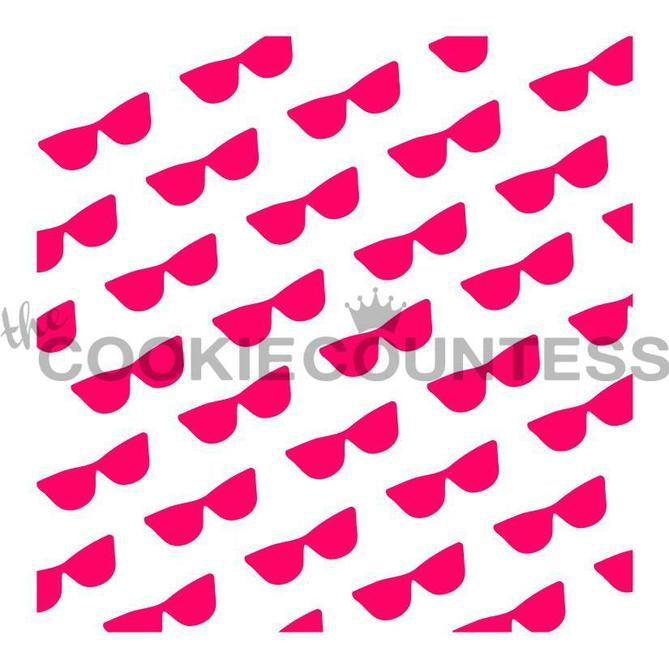 Sunglasses Repeated Pattern Stencil