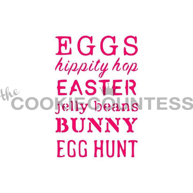 Easter Subway Art Stencil