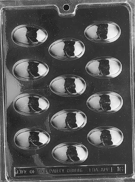 2 Inch, Egg Chocolate Mold (12 Cavities)