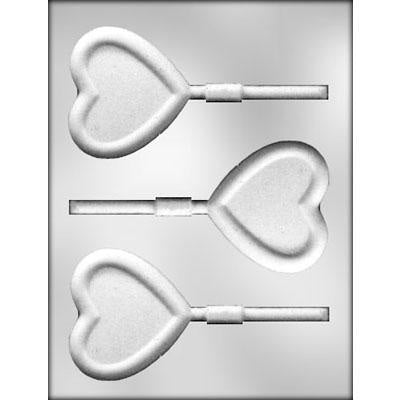 Heart With Border Lollipop Chocolate Mold