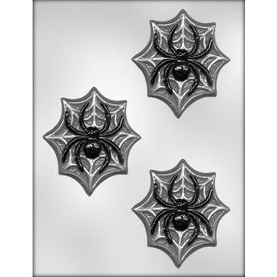 Spider On Spider Web Chocolate Mold