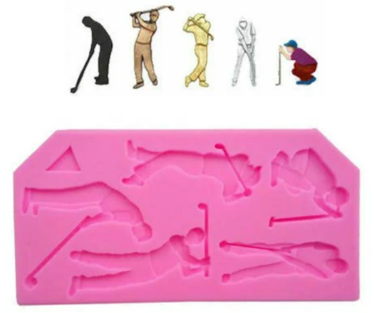 Golfer Silicone Mold