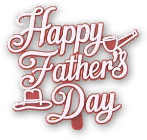Happy Fathers Day Plaque with Hat and Pipe