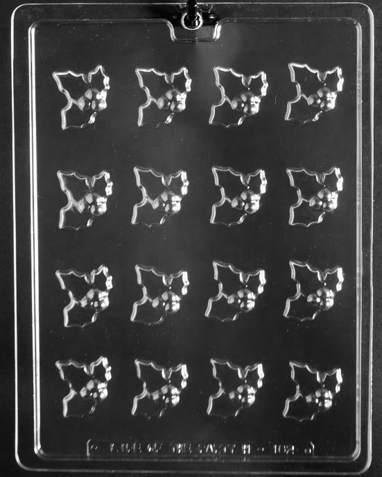 Holly and Berry Leaf Chocolate Mold