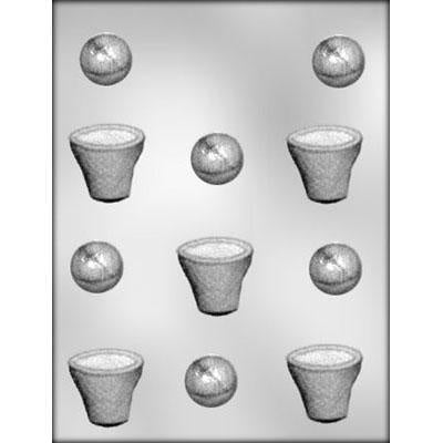 Basketball Net And Ball Chocolate Mold