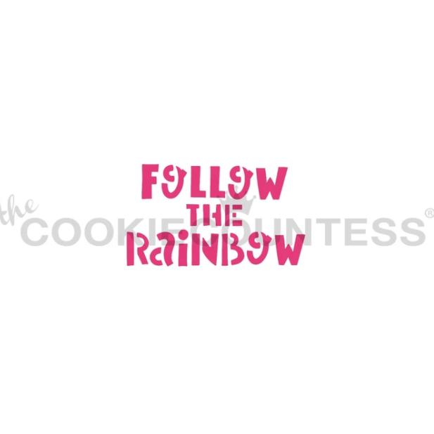 Follow the Rainbow Stencil