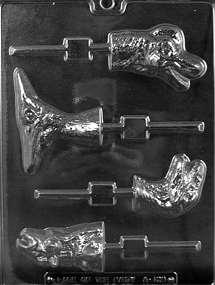 Dinosaur Lollipop Chocolate Mold