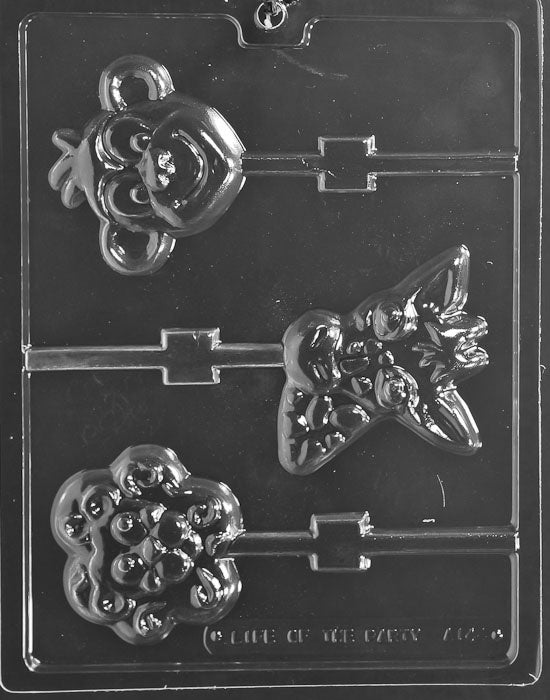 Monkey, Giraffe and Lion Lollipop Chocolate Mold