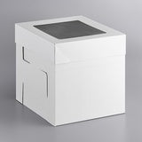 Tall, 2 Piece, 14 Inch White Cake Box - 14x14x12 with Flex Height