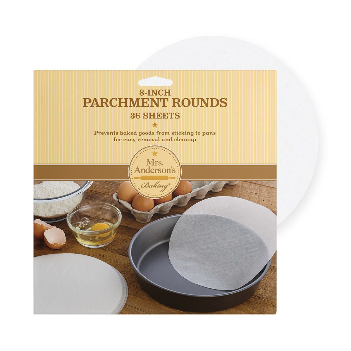 Mrs. Anderson's 8 Inch Bleached Parchment Rounds
