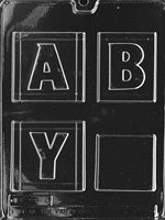 Large Baby Block Chocolate Mold