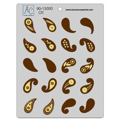 Paisley Chocolate Mold (20 Cavities)