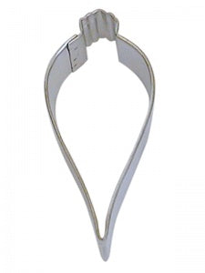 3.25 Inch Tear Drop Ornament Cookie Cutter