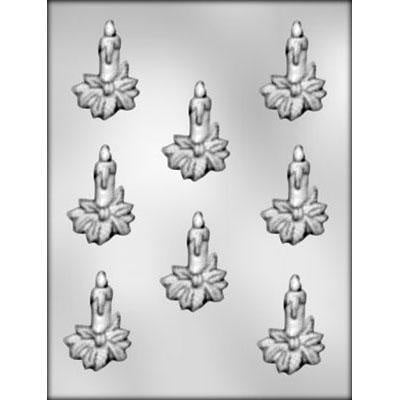 Holiday Candle with Holly Chocolate Mold