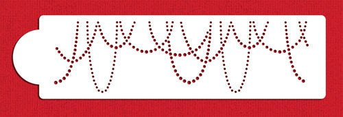 Draping Pearls Cake Side Stencil