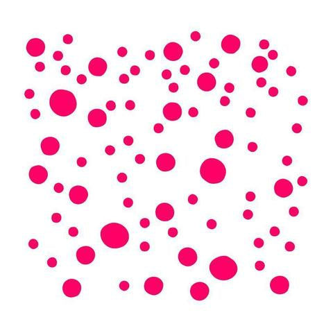 Round Confetti Dots Stencil