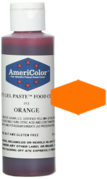 Orange, Americolor Soft Gel Paste Food Color, 4.5oz – Frans Cake