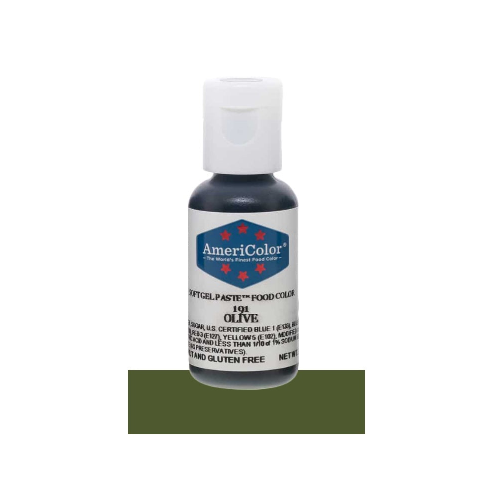 Olive, Americolor Soft Gel Paste Food Color, .75oz