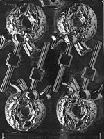 Wreath with Bow Lollipop Chocolate Mold