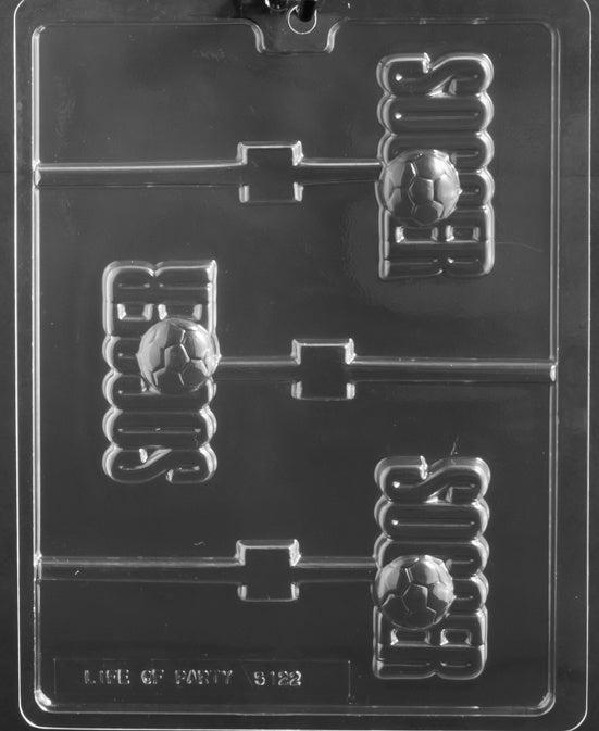 "Soccer" With Ball Lollipop Chocolate Mold
