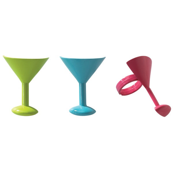 Cocktail Glass Cupcake Rings