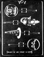 Wizard Assorted Lollipop Chocolate Mold
