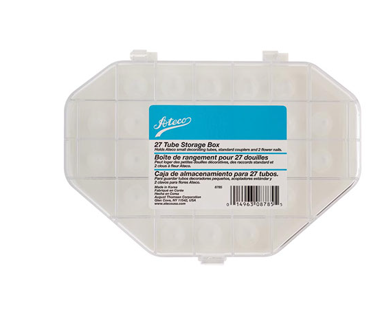 Ateco Tube Storage Box - 27 Tube Compartments