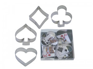 4 Piece Card Suit Cookie Cutter Set