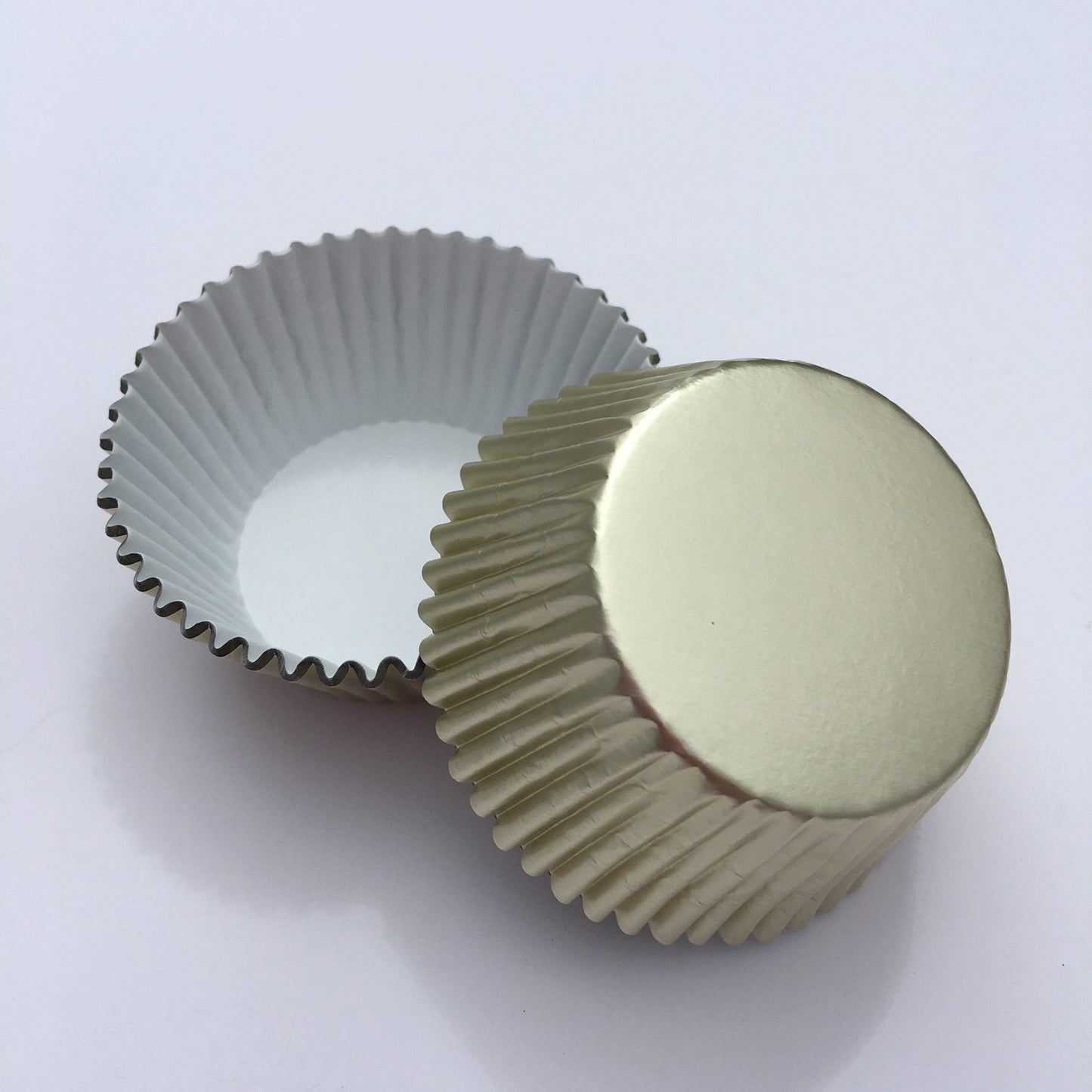 Ivory Foil Baking Cups - 50ish Cupcake Liners