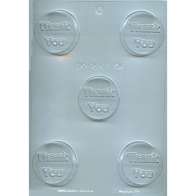 Thank You Chocolate Covered Cookie Mold
