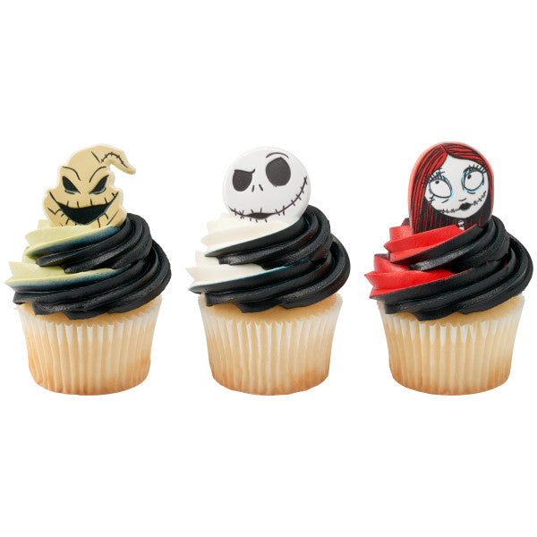 The Nightmare Before Christmas Cupcake Rings - 12 Rings