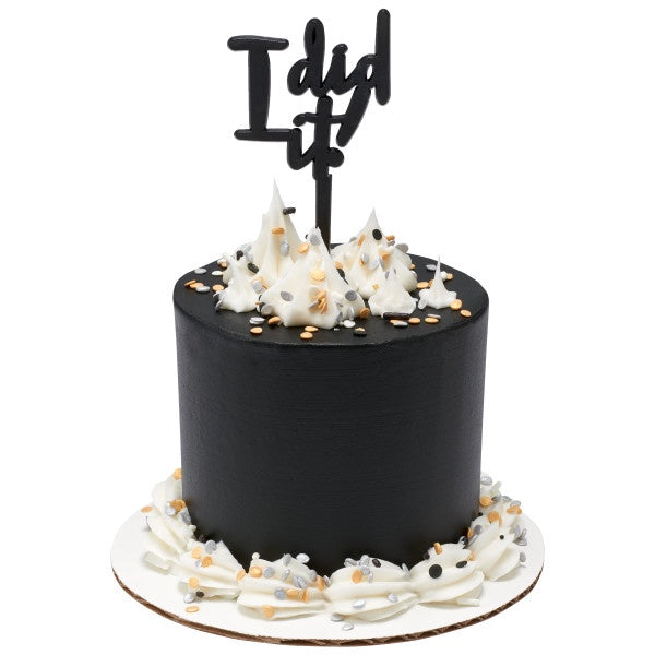 I Did It Graduation Cake Pick