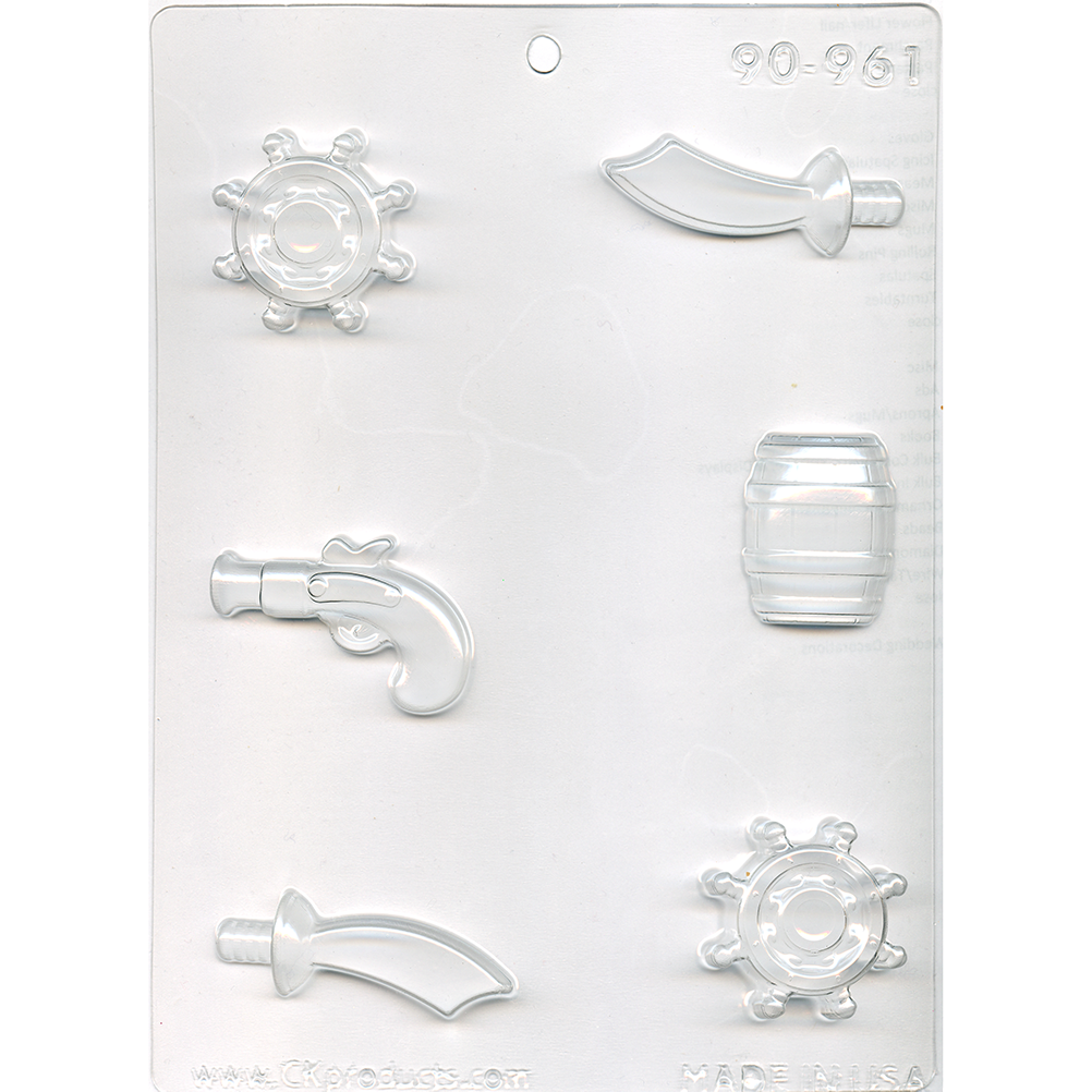 Assorted Pirates Chocolate Mold