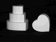 4 Inch Heart Cake Dummy