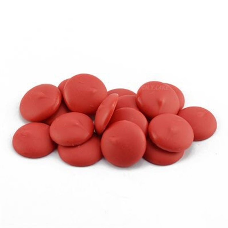 Merckens Red Chocolate Candy Melts, 25lbs