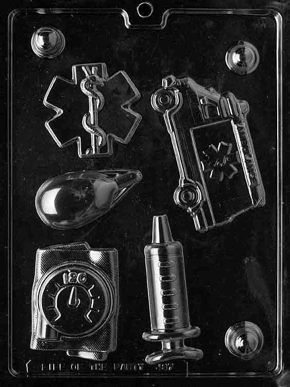Ambulance Set Chocolate Mold