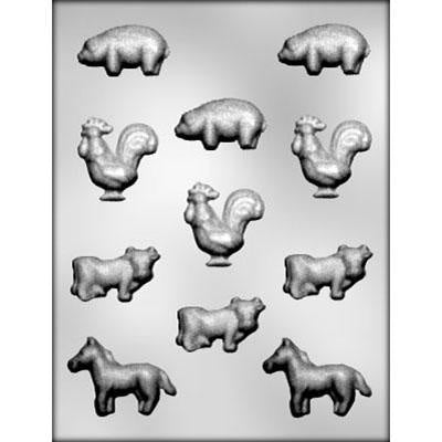 Assortment Of Farm Animals Chocolate Mold