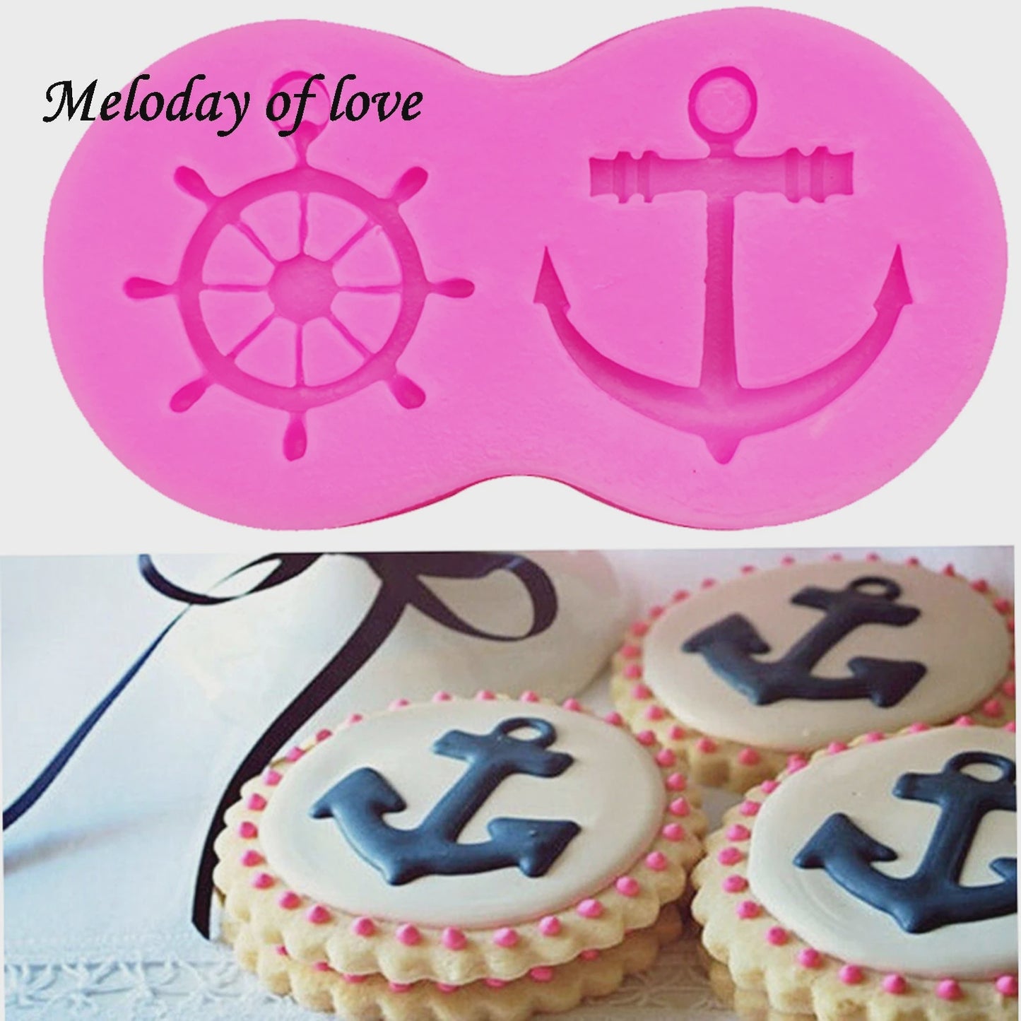 Anchor and Ship's Wheel Silicone Mold