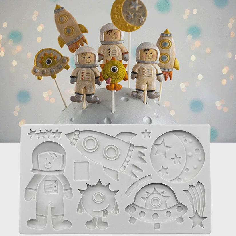 Astronaut/Space Themed Silicone Mold