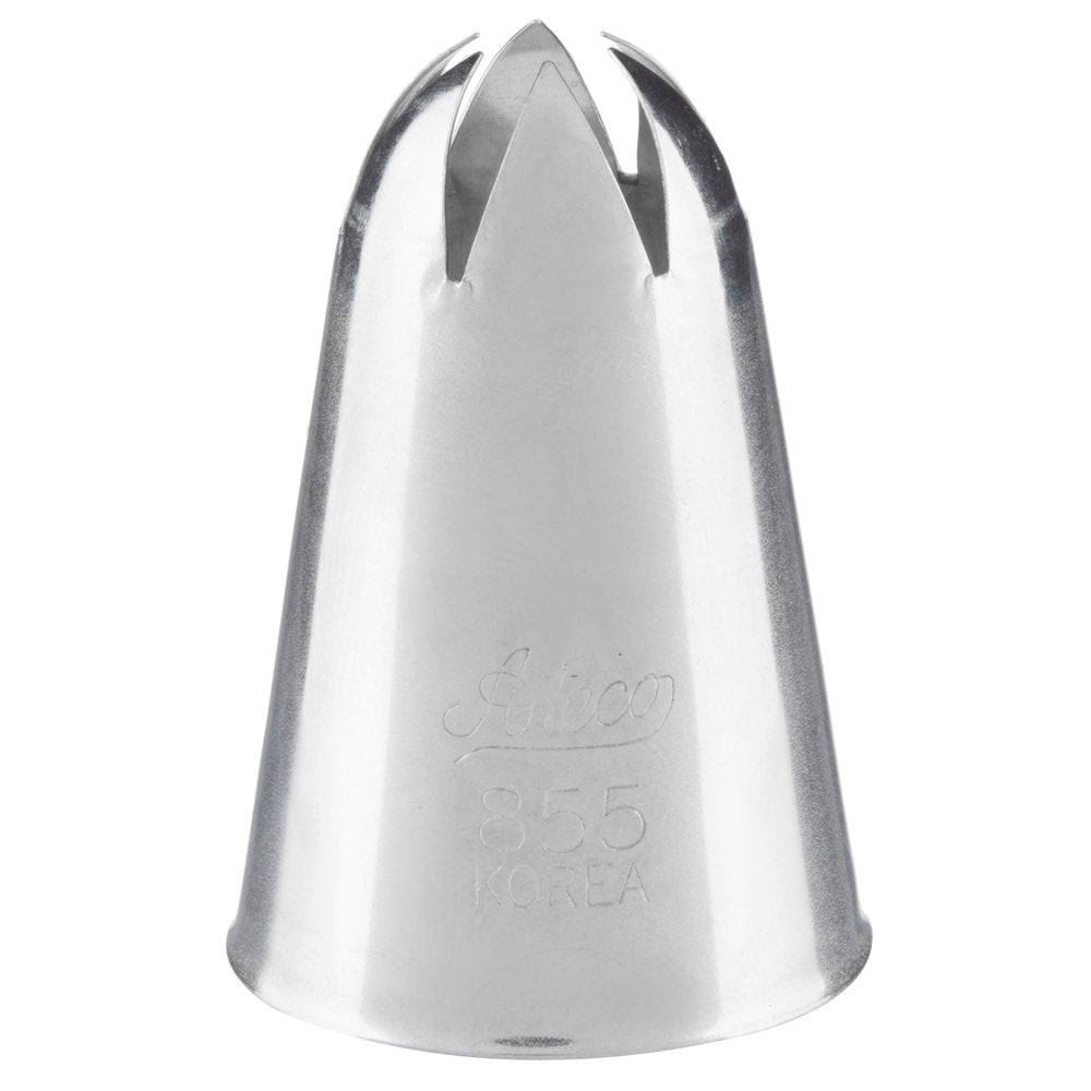 Ateco Deep Cut Closed Star Piping Pastry Tubes - 855