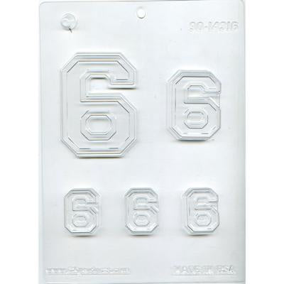 Collegiate Number 6 Or Number 9 Chocolate Mold