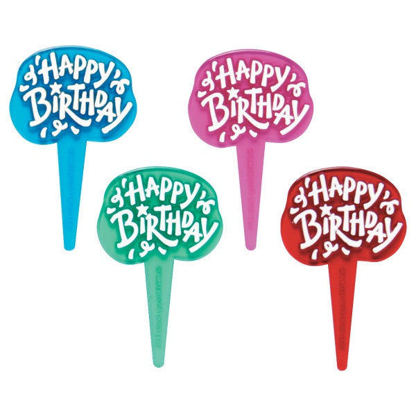 Happy Birthday Bubble Pick