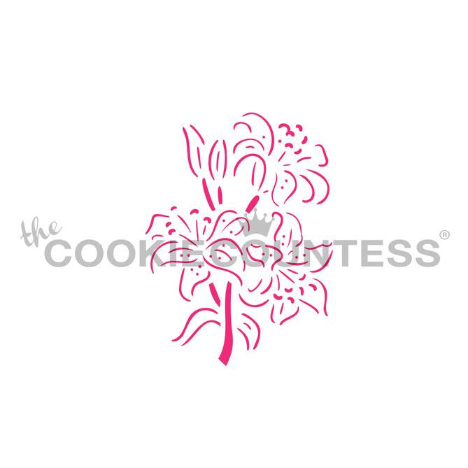 Lilies Paint Your Own Stencil
