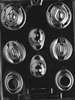 Assorted Men's Hats Chocolate Mold