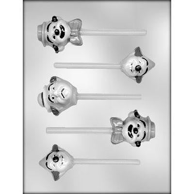 Clown Assortment Lollipop Chocolate Mold