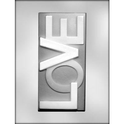 7.5Inch, Love Candy Bar Chocolate Mold