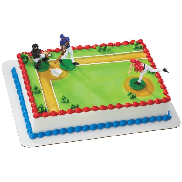 Batter Up Baseball Cake Topper Set